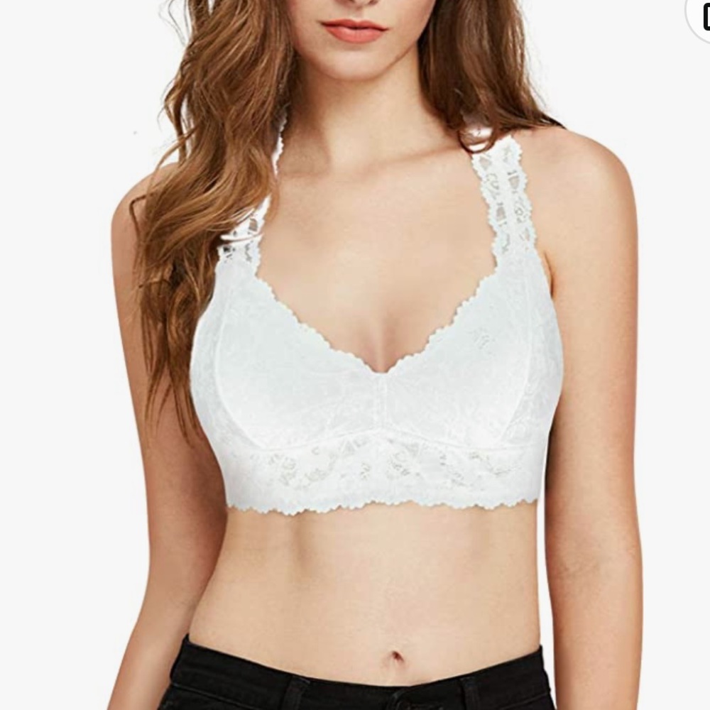 Wishlist White Lace Bralette